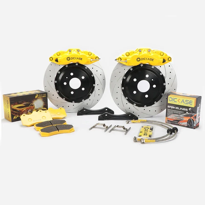 Best quality gold forged 6-piston calipers d61 with 378*32mm /355*32 drilled rotor for volvo xc60/Subru impreza wrx/ Veloster N