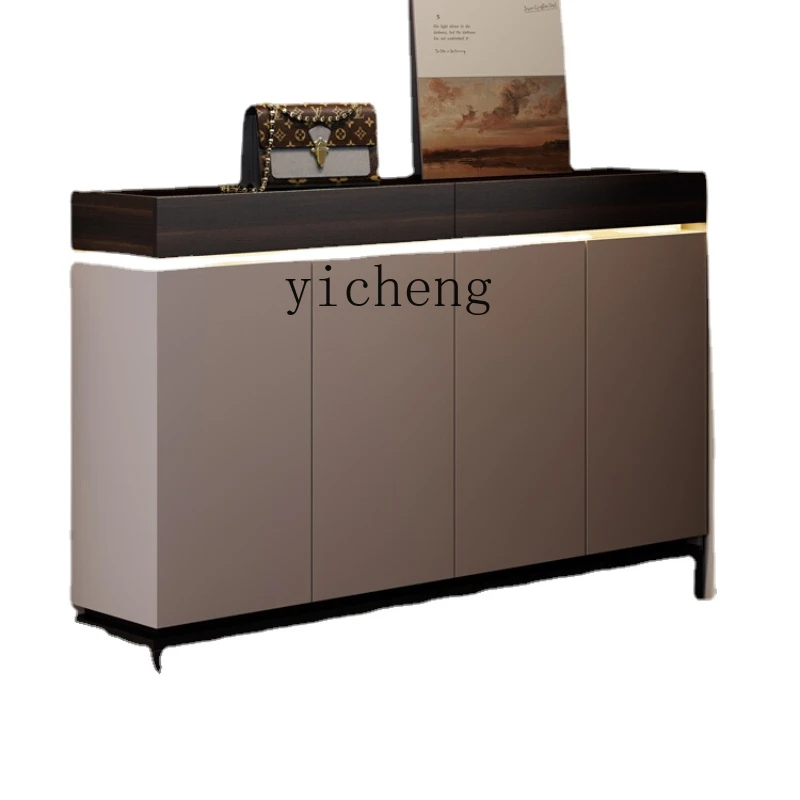 

ZK Minimalist Shoe Cabinet Simple Multi-Layer Large Capacity Storage Cabinet Home Doorway Wall Entrance Shoe Cabinet