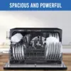 Countertop Dishwasher - 7-Program System for Home, RV, and Apartment - Wash Dishes, Glass, and Baby Products - Hookup R 4
