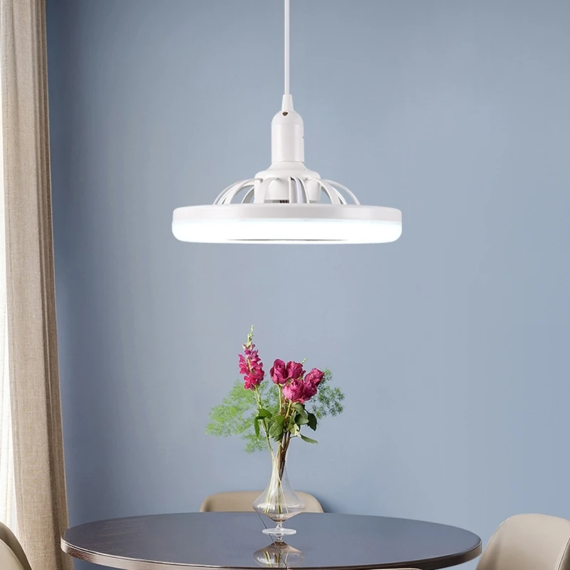 

Upgraded Ceiling Fan with LED Light 30W AC86V-265V 3 Speed Brightness/Color/Angle Adjustment 10Inch Enclosed Cooling Fan