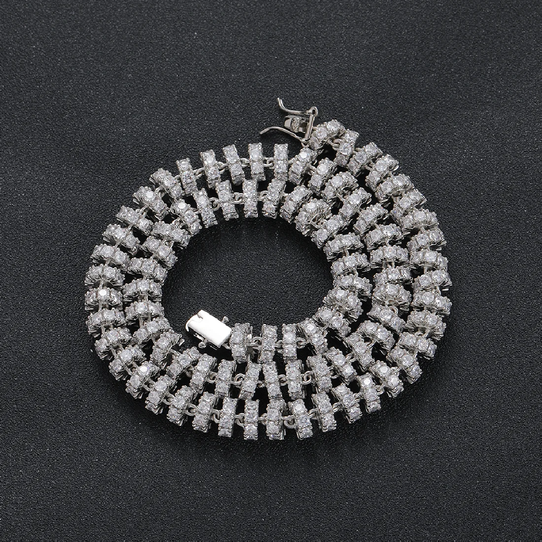 

New 8mm CZ Tennis Chain Iced Out Brass Prong Setting CZ Necklace Cubic Zircon Jewelry Bling Bling BC142