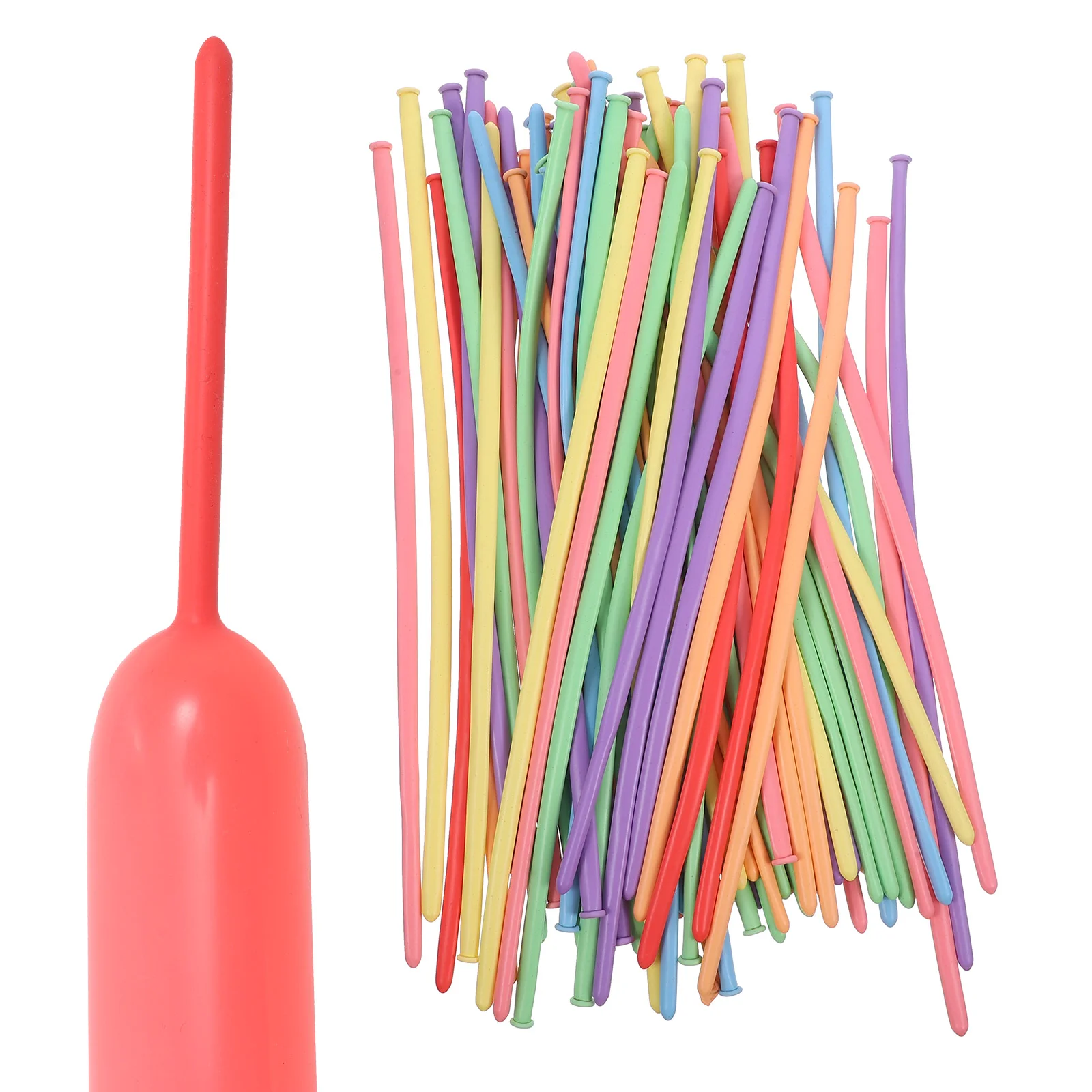 

100 Pcs Balloons Balloon Birthday Party Decoration Bouquet Weaving DIY Thickened 260 Long Strip Latex Balloon Animal Party