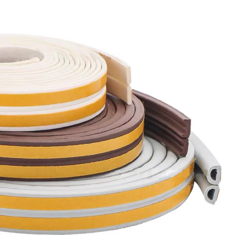 D I P E Weatherstrip Door House Rubber Strip Foam door seal Window Sealing Strip under Door Window Anti Cold 5/6/10M