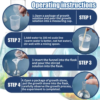 DIY Water Magic Mini Growth Stones, Science Toys, Christmas/Halloween/Thanksgiving/Easter/New Year Gifts 4