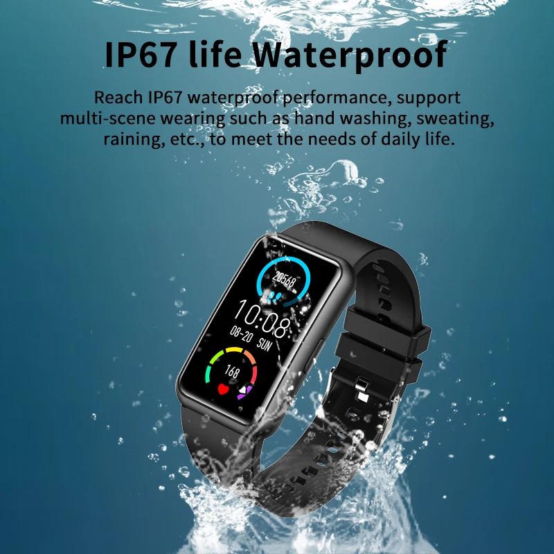 Смарт-часы с Bluetooth водонепроницаемые для фитнеса пульсометр монитор уровня