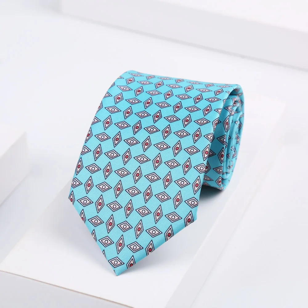 Superweiche Krawatten für Herren, modische Paisley-Punktkrawatte, 8 cm, für Herren, Hochzeit, Geschäftstreffen, Gravata, bunte Krawatte mit neuartigem Druck – Detail 11