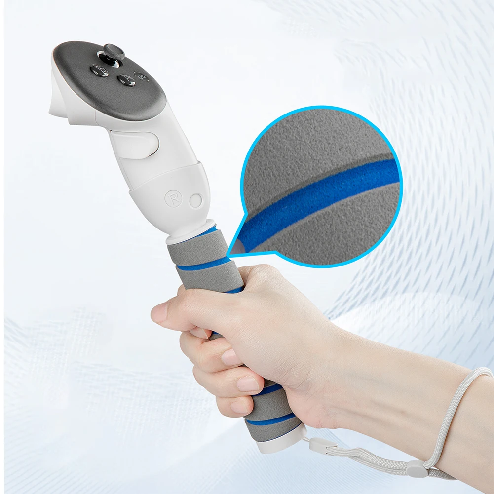 Controller Grip For Meta Quest 3S/Quest 3 Accessories Long Arms Handle Playing Badminton Beat Saber Enhance VR Gaming Attachment