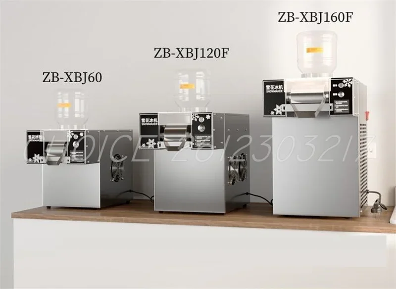 Automatic 60kg/day Mini Snow Ice Maker Shaver Machine Snowflake Ice Machine Korea Bingsu Maing Snowflake Shaving Maker