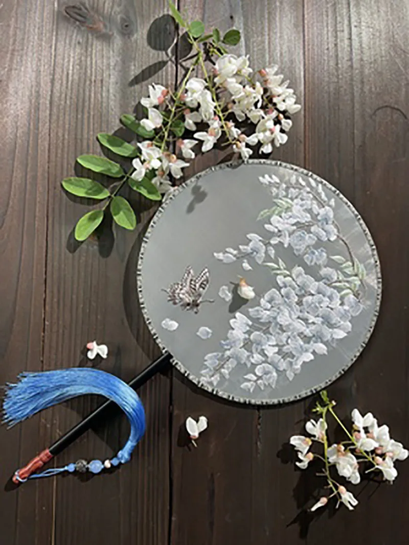 Suzhou Embroidered Flower Pattern Handmade Hanfu, Single Sided Hanfu, Embroidered Animal, Show Gift