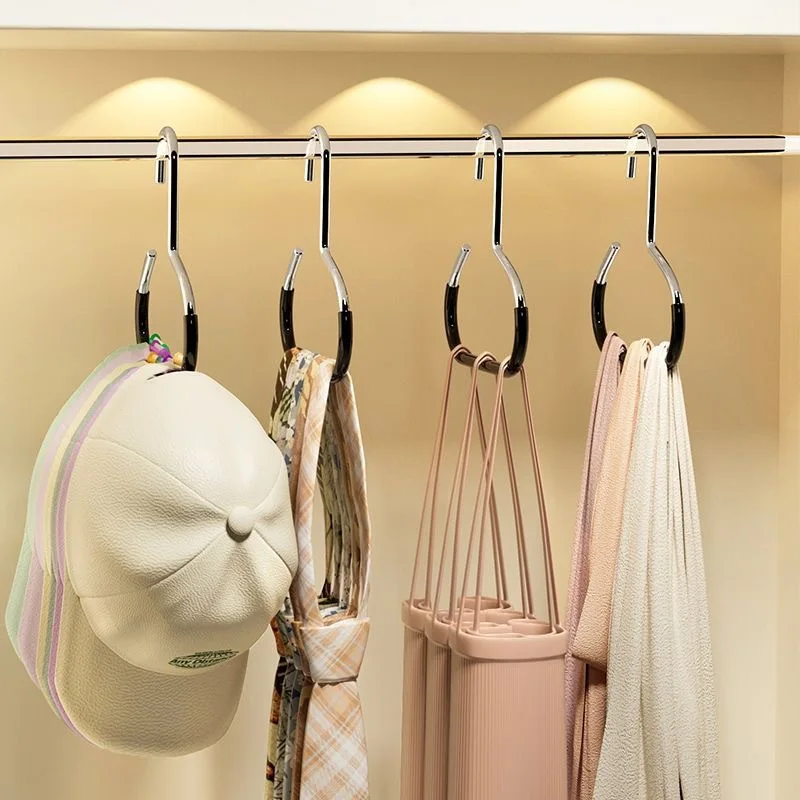 Hanging Hat Organizer Rack Baseball Cap Display Organizer Hat Scarf Towel Tie Storage Holder for Closet Bedroom Saving Space