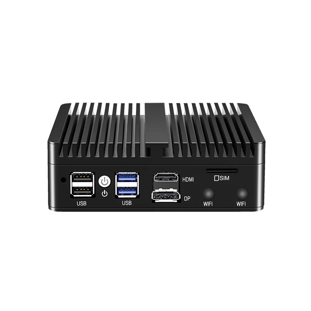 4 LAN i226-V 2.5G 12th Gen Intel N100 Mini PC Firewall Router N5105 N6000 J4125 NVMe Fanless Mini Computer Proxmox pfSense Box 6