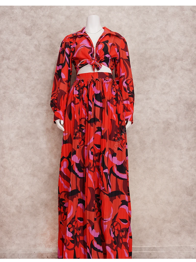 ヌキテパ ETHNIC PRINT FLARE SLEEVE DRESS ヌキテパ Ethnic Print Flare Sleeve Dress