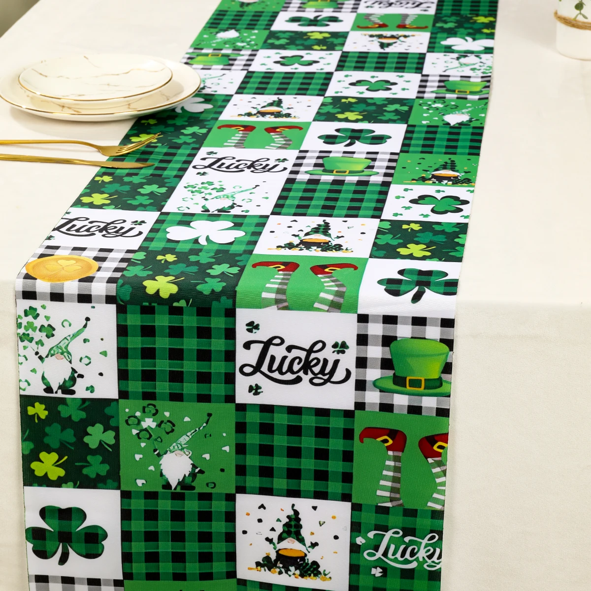 st patricks day table topper