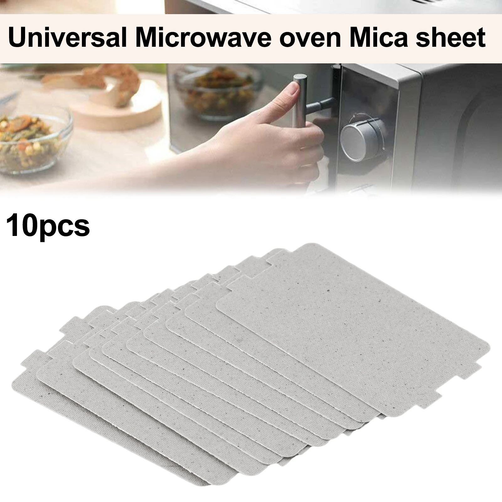10pcs Microwave Oven Mica Sheet Wave Guide Waveguide Cover Sheet Plates Mica Plate Kitchen Accessories