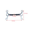 105mm/115mm/127mm/135mm/145mm Stainless Steel Horse Mouth Ring Jointed Bit Equestrian Snaffle Tool Stainless Steel Curb Bit 4