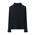 Black Ribbing tops