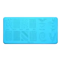 Nail Art Printing Template Printing Steel Plate Nail Transfer Film Printing Template Rectangular Stamp Manicure Tool Hot 1