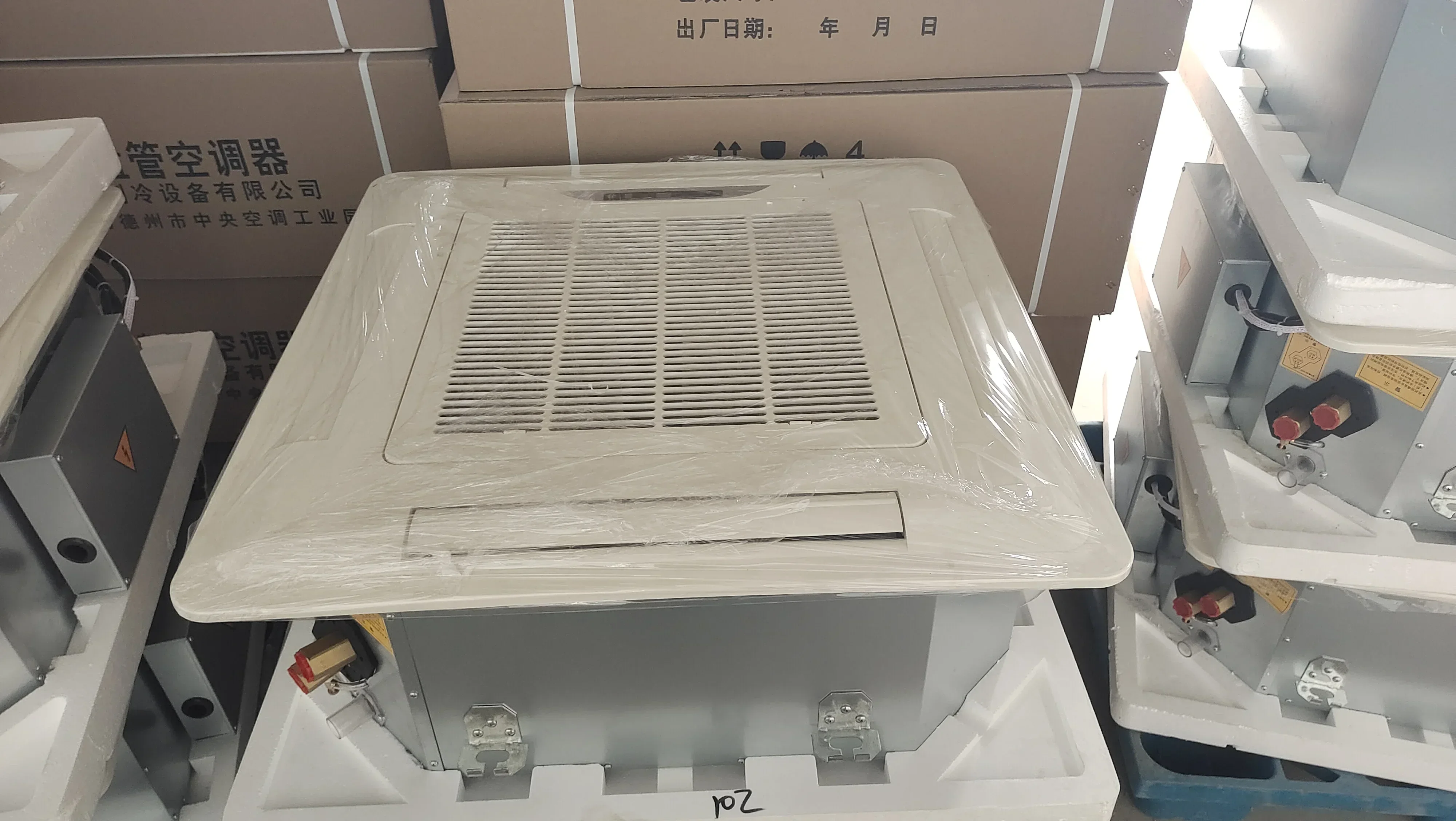 Hotel HVAC ventilation cassette type fan coil central ac units for homes 4