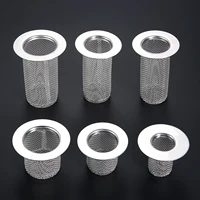 1pc Floor Drain Filter 304 Stainless Steel Mesh Basket Anti-hair Anti-clog 28mm-80mm 1"-3" Kitchen Bathroom Anti-rat/mosquito 1