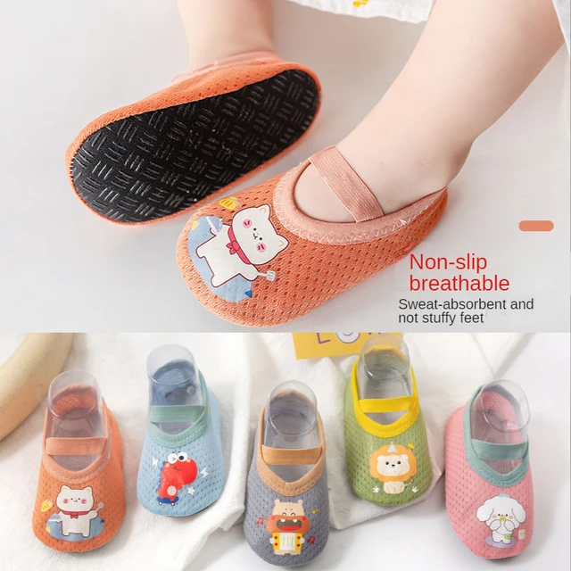 calcetines para bebés zapatos Calcetines de algodón para bebés Zapatos  Antideslizantes Elástico Suave Transpirable Interior Exterior Bebé  Zapatilla