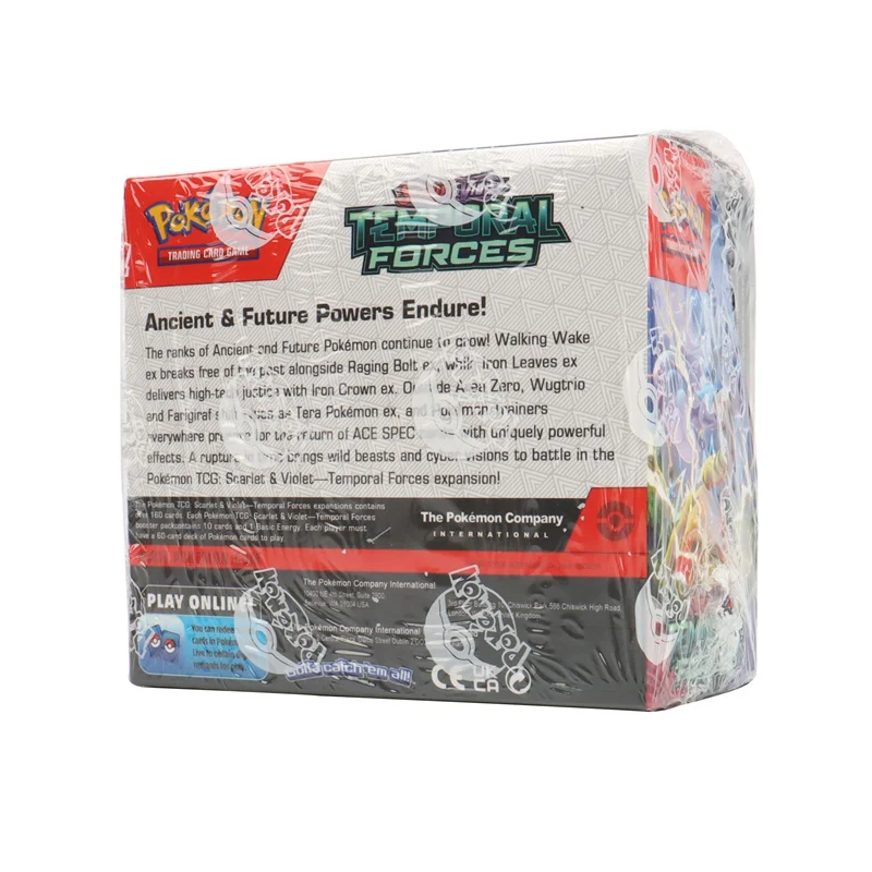 영어  카드 TCG: 스칼렛 및 바이올렛 템포럴 포스 부스터 박스,  카드 36 팩 박스 카피, 360 개