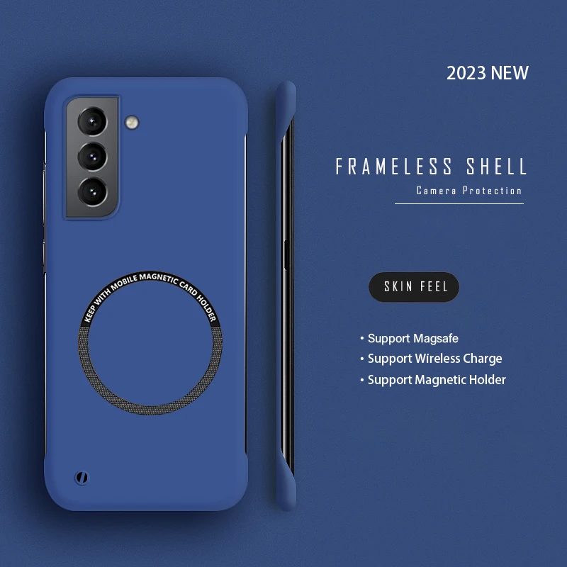 Enhance your device protection with our Premium Magnetic Frameless Matte Phone Case.