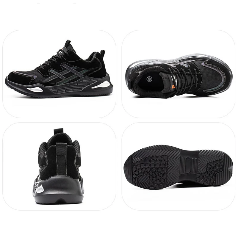 Waliantile Indestructible Safety Shoes Men Anti-smashing Steel Toe Work Boots Sneakers Male Puncture Proof Industry Safety Shoes safety shoes men shoes