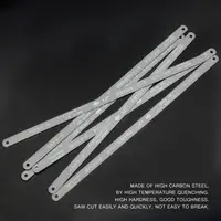 Replacement Hacksaw Metal Cutting Hacksaw Hand with 24 Teeth 300mm/12-inch Length Carbon Steel 2