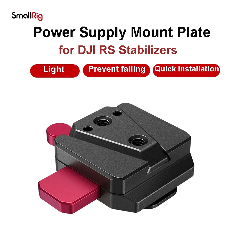 Piastra Di Montaggio Per Alimentatore Smallrig Per Tabilizer Dji Rs Rs3/Rs3 Pro/Rs2/Rsc 2S Installa Batteria Con Montaggio A V Vb50 Vb99 Vb155 4189