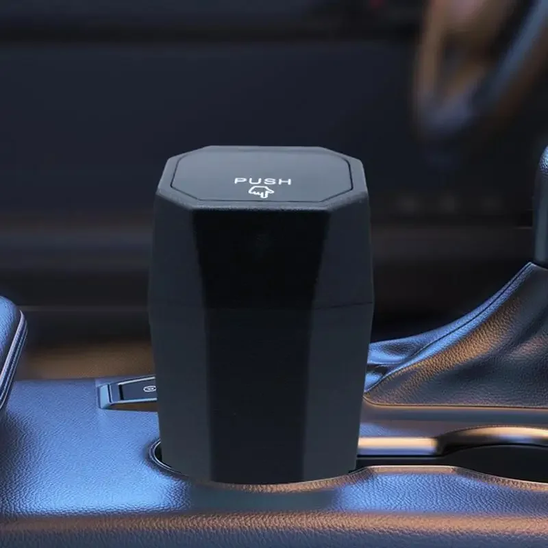 Portable Mini Car Trash Can Car Garbage Bin With Lid Leak Proof Desktops Trash Can Dustbin Garbage Organizer For Home Kitchen