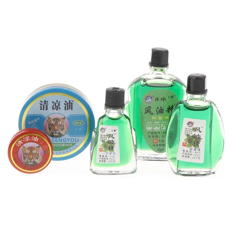 Chinese Cooling Oil Tiger Balm Refreshing Oil for Headache Mosquito Repellent Dizziness Pain Abdominal Medicated Rheumatism medicinal oil