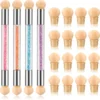Sponge Nail Brush Picking Dotting Gradient Pen Brush Double Head Sponge Nail Brush Handle Acrylic Nail Painting Brush 1