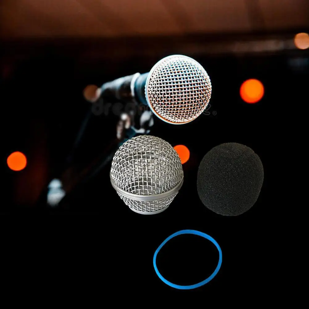 Steel Microphone Grill Mesh Head Accessories for Handheld Microphones