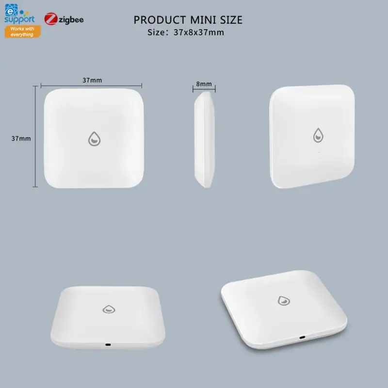 Ewelink Zigbee 스마트 홈 누수 센서, 무선 침수 감지기, 누수 감지 경고, 수위 넘침 경보