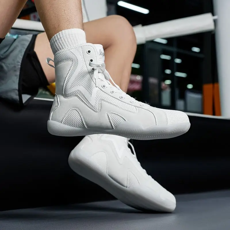 Men's Comfortable Non-slip Wrestling Shoes Air Wearable Sneakers Multicolor Lightweight Boxing Shoes Wrestling Sneakers
