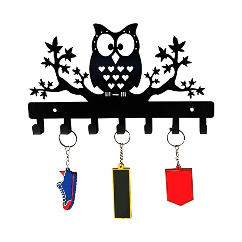 

Самоклеящаяся Сова искусственная, настенный крючок, вешалка для пальто, ванная комната, настенная вешалка, вешалка для одежды, аксессуары