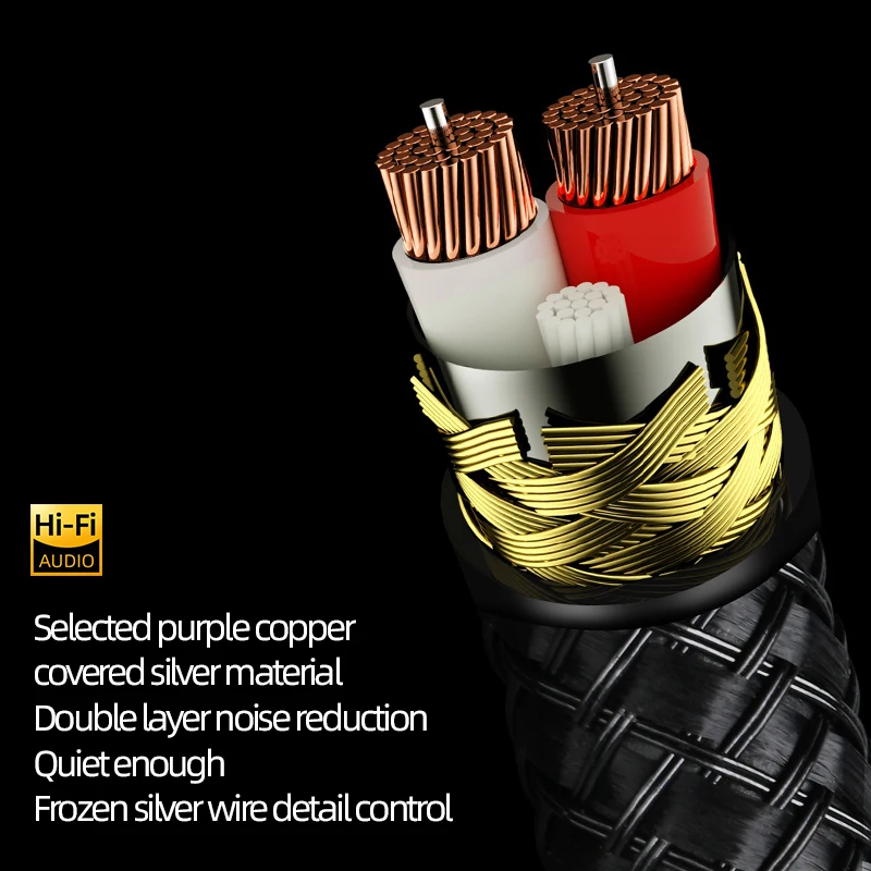 ERUMPENT HiFi 3.5mm  2RCA ̺ 6N OCC ھ 3.5mm   2RCA  ̺(ȭ  Ŀ)