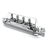 Titanic 3D Metal Puzzle model kits DIY Laser Cut Puzzles Jigsaw Toy For Children 1
