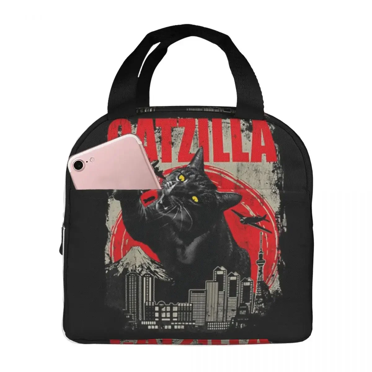 

Винтажные монстры, кошки, сумки для фотографий, термоохлаждающая коробка для ланча, сумка для ланча для женщин, для работы и детей