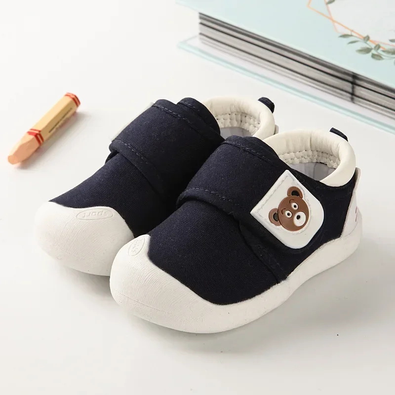 0-4 Years Toddler Canvas Shoes Spring Baby Kids First Walkers Anti-collision Boys Shoes Lightweight Baby Girls Shoes 4