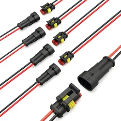 Waterproof 2 - Pin Wire Connector Kit - 5 - Pack for Automotive and Marine Use (10PCs (5Set))