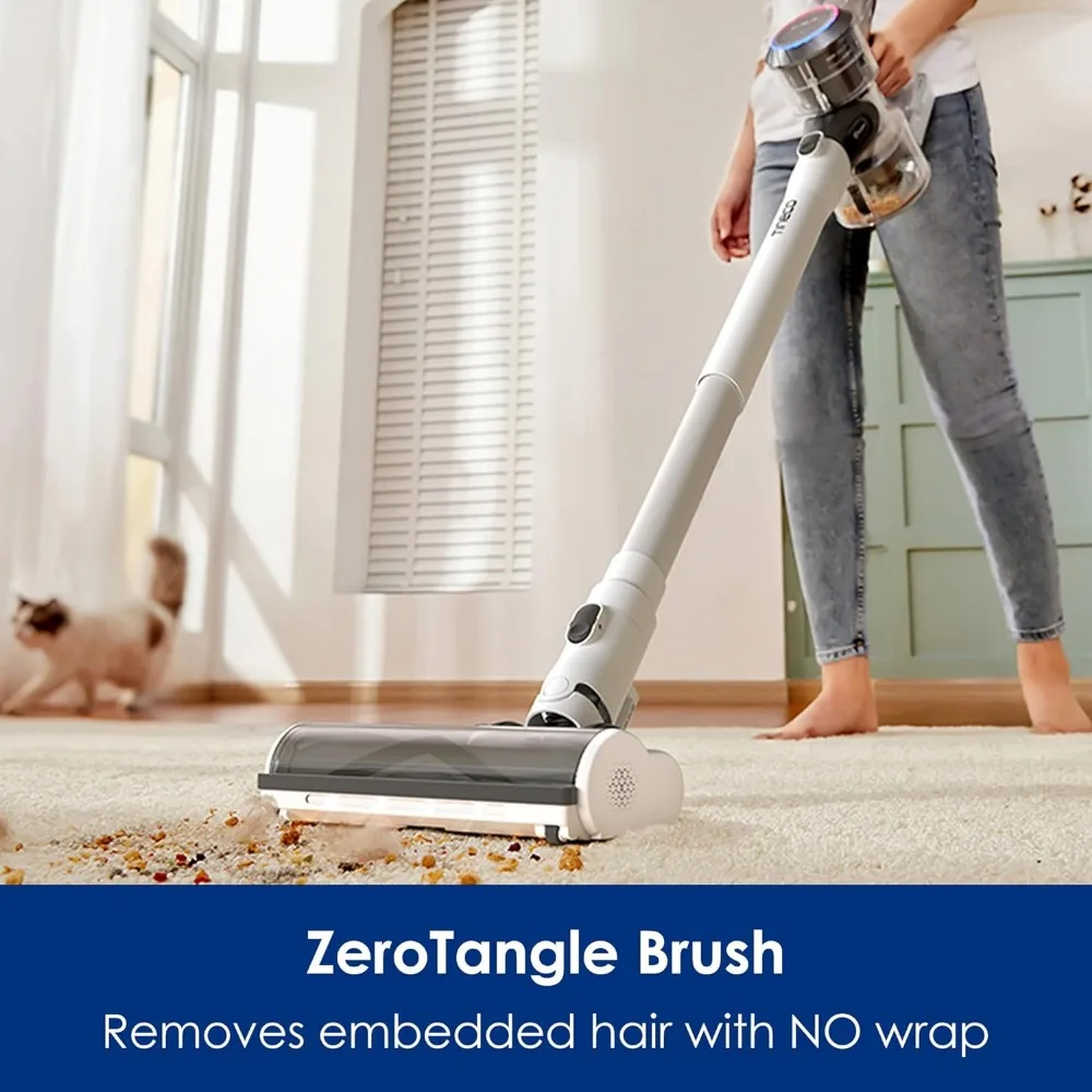 Tineco Pure ONE S11 Ultra Cordless Stick Vacuum Cleaner, Smart Handheld Lightweight and Quiet,ZeroTangle Brush 3