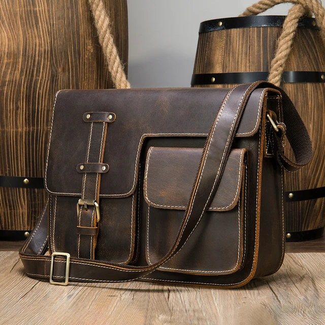 Messenger Bags for Men - Designer Men's Leather Satchels