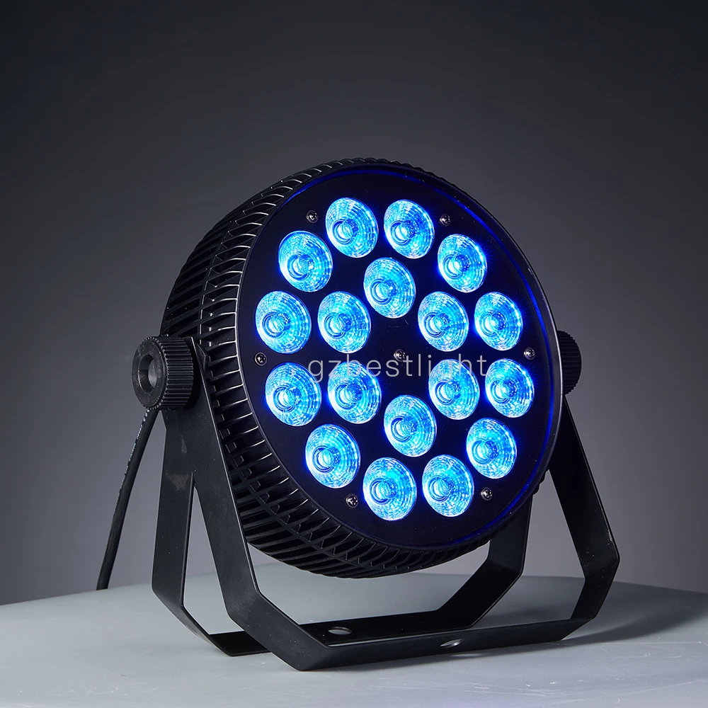 Alluminum Alloy LED Flat Par led SlimPar 18x12W RGBW wash light professional stage par light nightclub dj 4pcs 8pcs 12pcs 16pcs led light led stage light mini led stage light