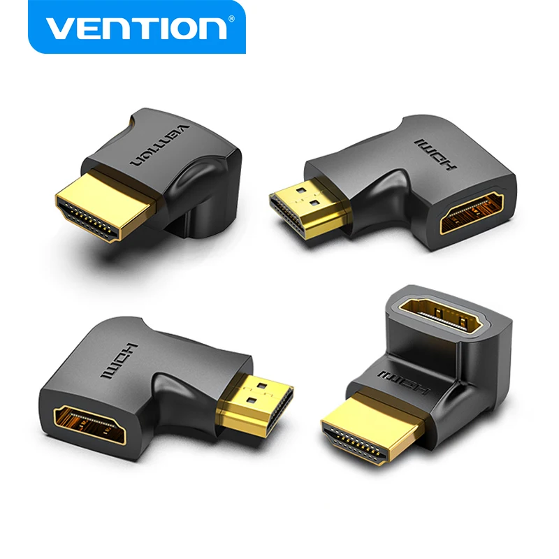 Vention HDMI Adapter 90 270 Degree Right Angle Male to Female Converter 4K HD Connector HDTV PS4 Lptop TV Box HDMI Extender