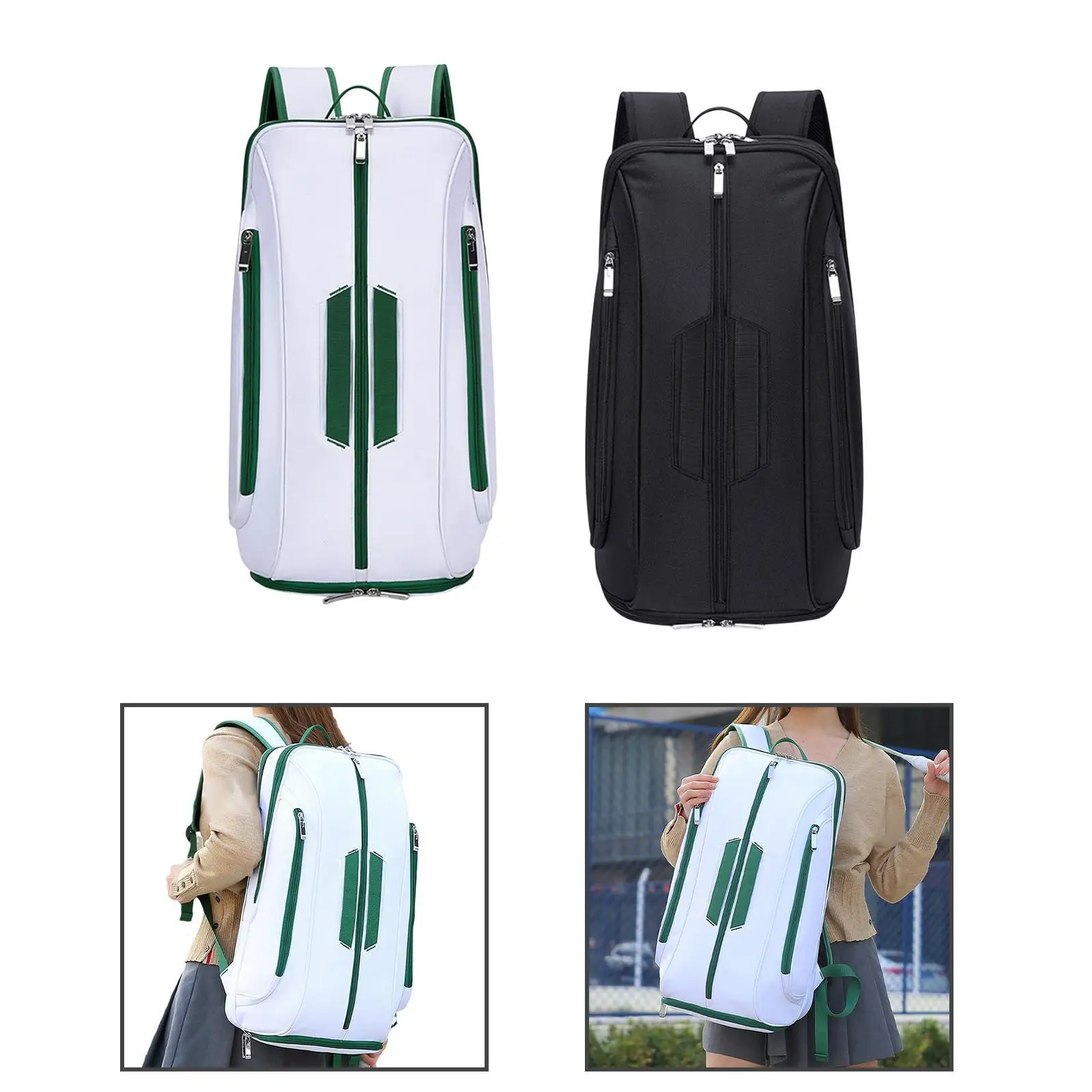 Pickleball Backpack Tennis Bag Paddle Holder Shock Resistant Pickleball Racket Bag with Shoe Compartment for Men Women Pickleball Backpack Tennis Bag Paddle Holder Shock Resistant Pickleball Racket Bag with Shoe Compartment for Men Women