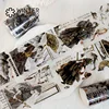 Laser Golden Foil PET Washi Tape Ancient Transparent Roll Stickers Decorative Adhesive Tape For Scrapbooking Journal Stationery 5