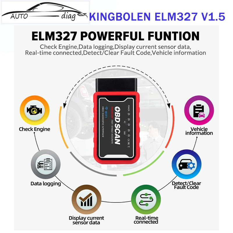 KINGBOLEN-ELM327-Bluetooth-compatible-V1-5-PIC18F25K80-ATAL-ATPPS-4mHz ...