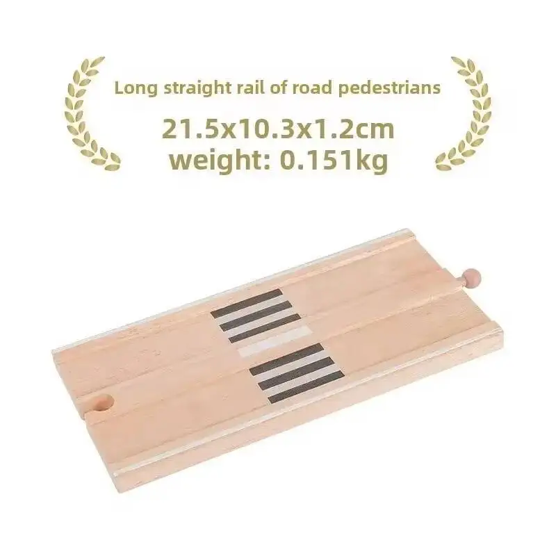 Wooden Train Track Accessories: Plastic Highway Bridge for Children's Railway Toys