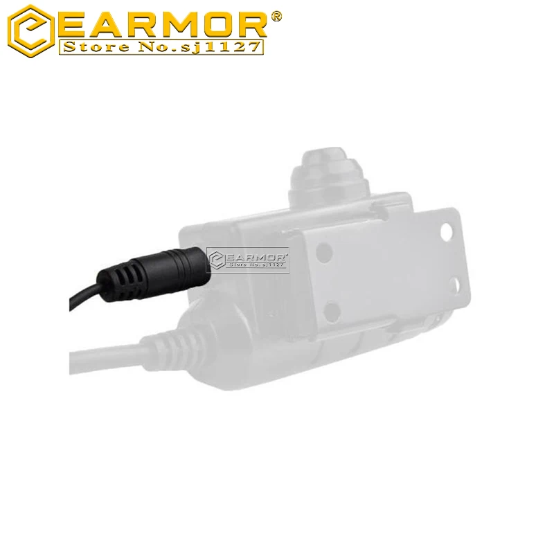 EARMOR-M50 Tactical Headset PTT Finger Call Button Shooting Earmuffs Extended Finger Button Adapter Compatible with M51 PTT